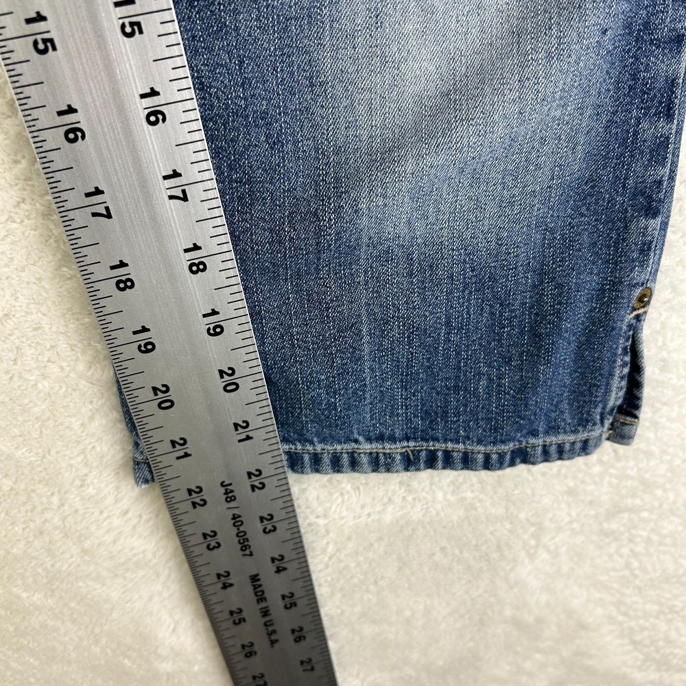 Silver Cropped Capri Jeans Womens Size 30 Blue Denim Low Rise Classic Stretch - Picture 12 of 15